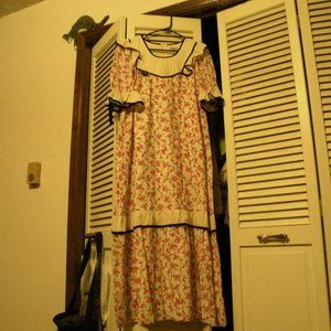 Batsheva Floral Print Flutter Housedress |  Size Medium